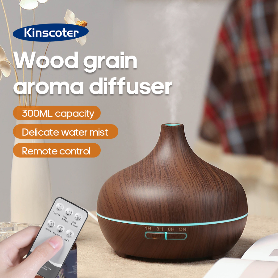 Lavender Oil - KINSCOTER Wood Grain Aromatherapy Diffuser 300ml