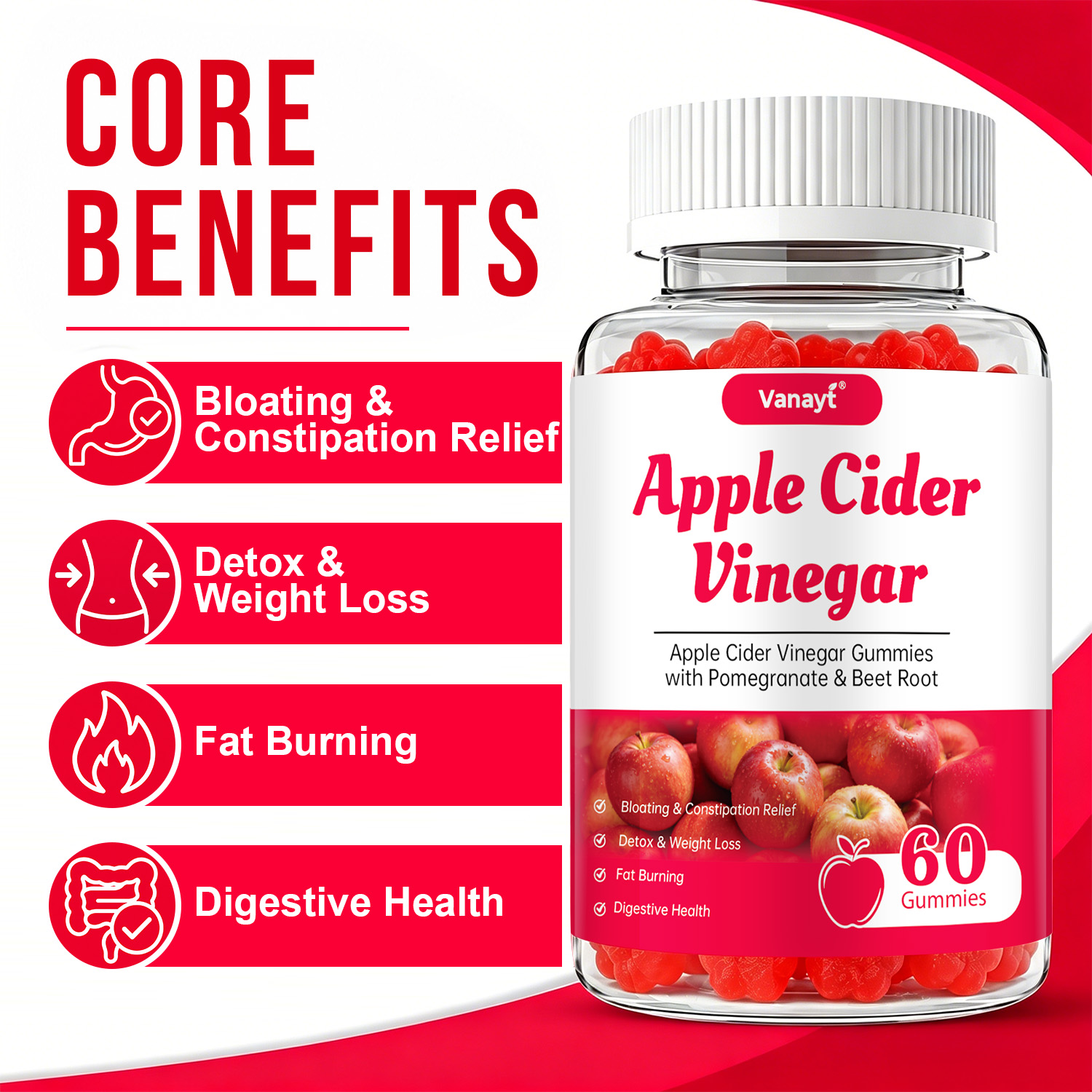 Apple Cider Vinegar Gummies wi - Herbal Supplement ulasan dan harga