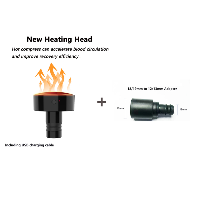 New Heat Fascia Gun Massage He - Health Wellness ulasan dan harga