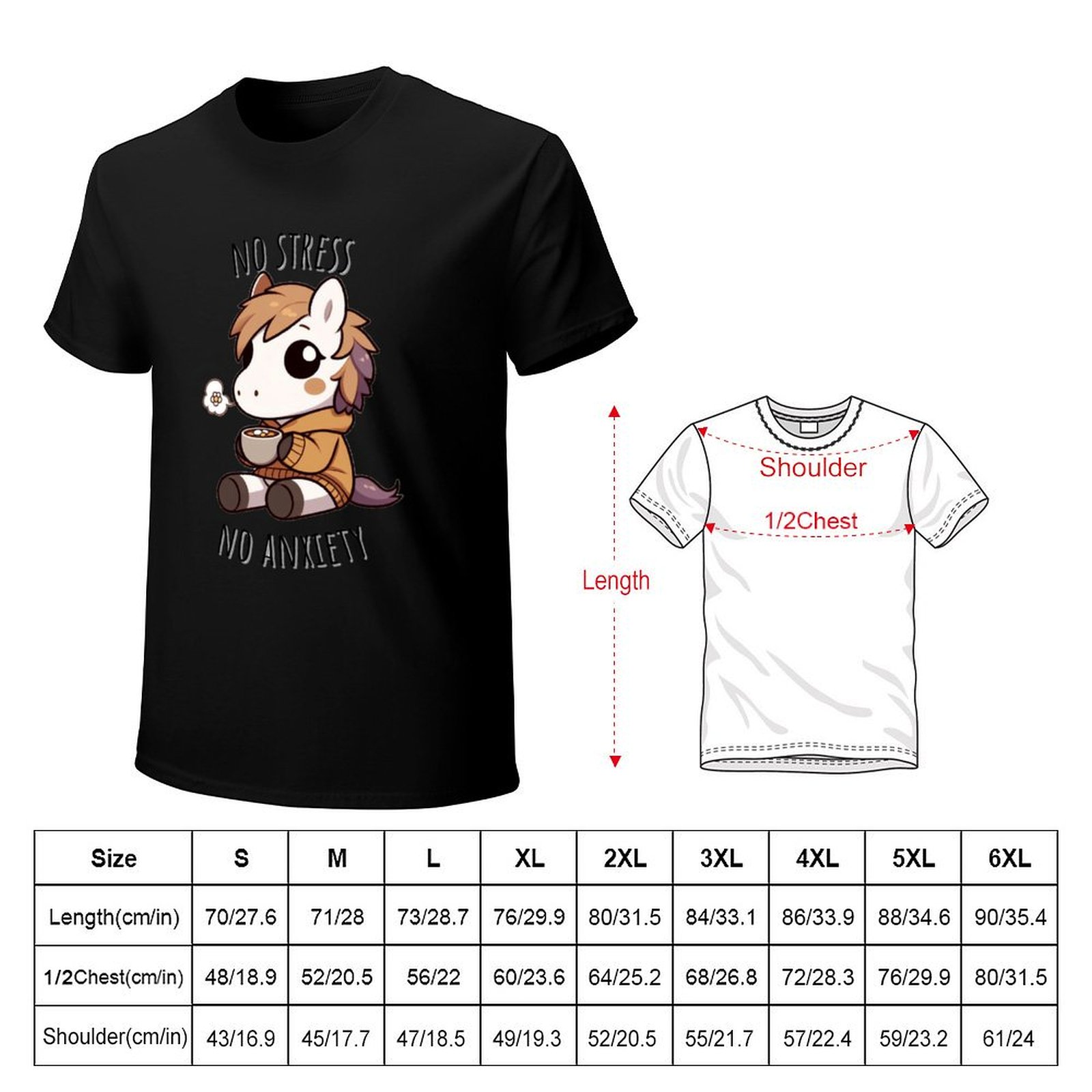 Chamomile Tea Horse T-Shirt St - Chamomile Tea ulasan dan harga