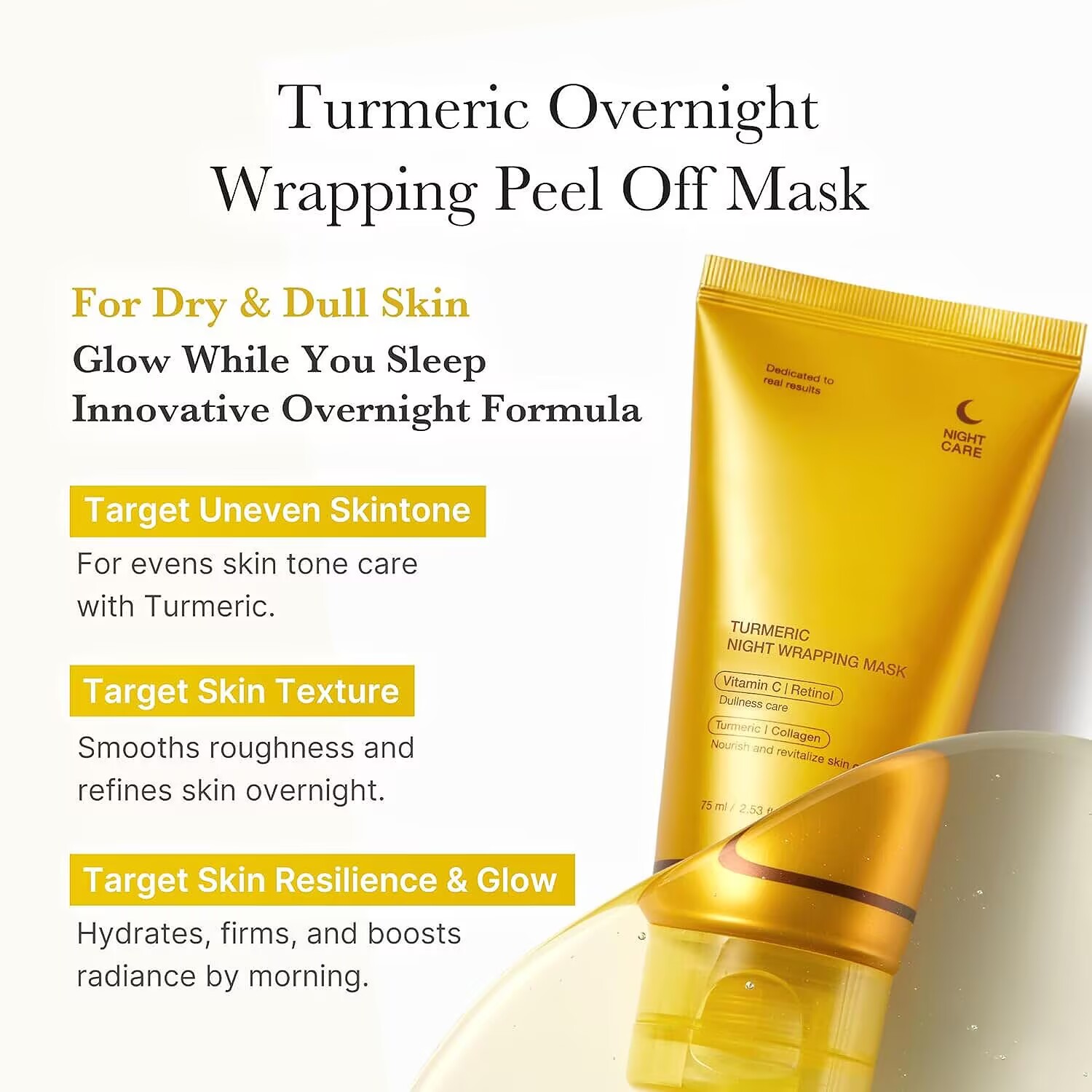 Turmeric Collagen Wrapping Pee - Turmeric ulasan dan harga