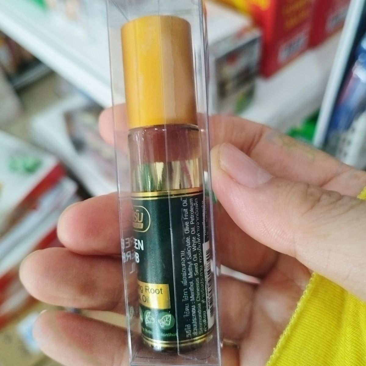 Thai Mint Ginseng Roll On Herb - Ginger Tea ulasan dan harga