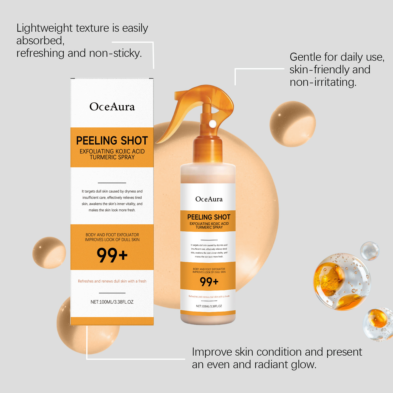 OCEAURA Turmeric Exfoliating S - Turmeric ulasan dan harga