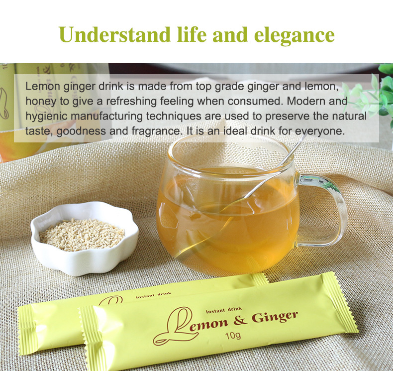 Natural Lemon Ginger Tea Pain  - Ginger Tea ulasan dan harga